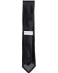 Black tie with a gray houndstooth pattern at the end, branded 'Bill Blass', on a white background