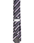 Striped tie with 'Bill Blass' branding on a white background