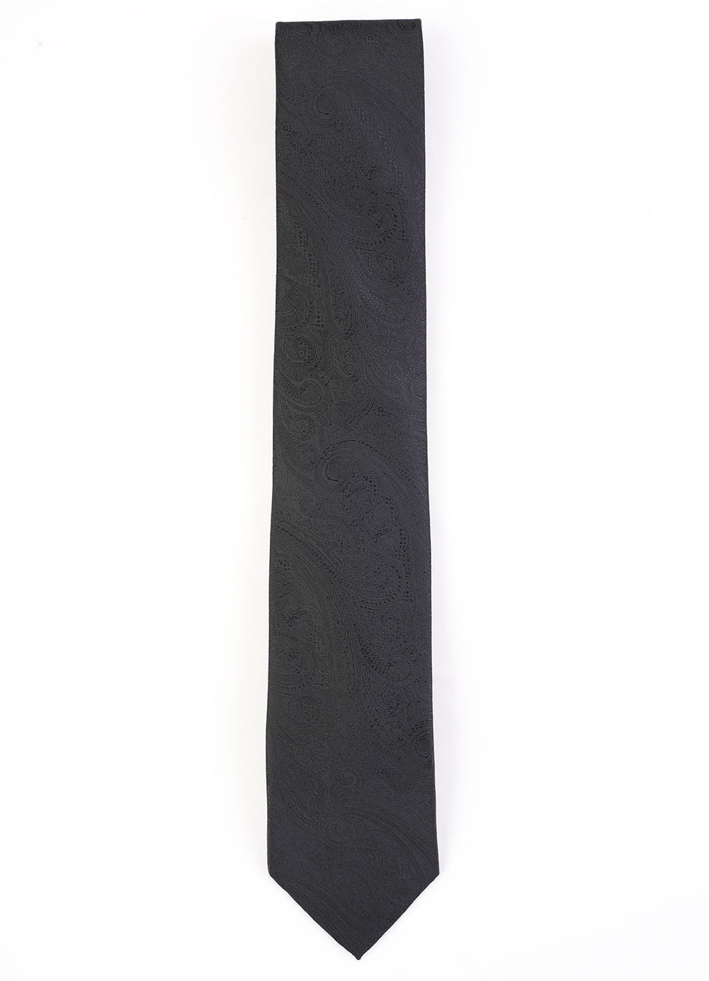 Black tie on a white background