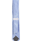 Light blue patterned tie with a Bill Blass label on a white background
